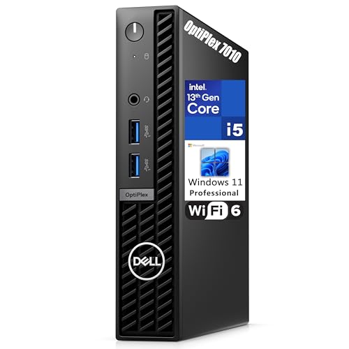 Dell OptiPlex 7010 MFF 1.2L Micro Form Factor Business Desktop Computer, 13th Gen Intel 14 Core i5-13500T (Beat i7-12700T), 64GB DDR4 RAM, 2TB PCIe SSD, WiFi 6, Bluetooth, Windows 11 Pro