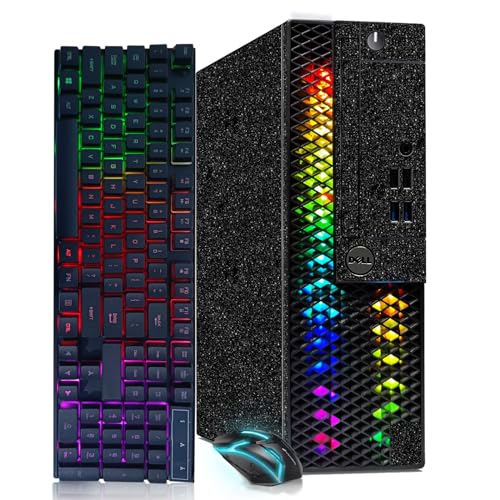 Dell RGB Gaming Desktop Computer, Intel Quad Core I5-6500 up to 3.6GHz, GeForce GTX 750 Ti 4G GDDR5, 16GB Memory, 512G SSD, RGB Keyboard & Mouse, 600M WiFi & Bluetooth 5.0, Win 10 Pro (Renewed)