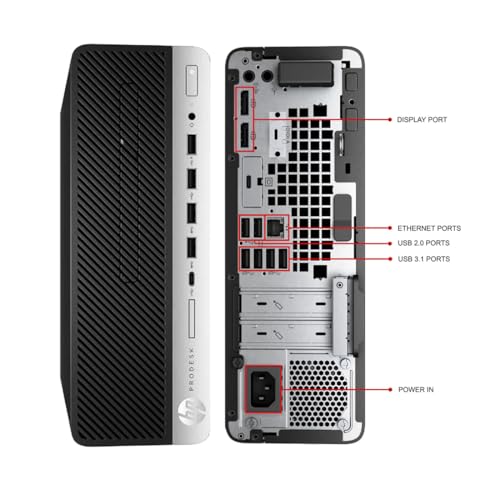 HP ProDesk 600 G5 SFF Home and Business Desktop,Intel i5-9500,32GB RAM 512GB SSD,3.0GHz up to 4.2GHz,Keyboard&Mouse, WiFi, Bluetooth, Windows 11 (Renewed)