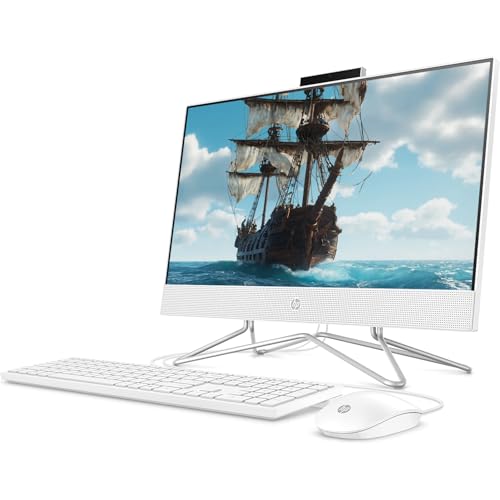 HP Newest All-in-one Computer | 21.5" FHD Anti-glare Display | 64GB RAM | 1.5TB SSD (1TB PCIe & P500 500GB External) | Intel Dual-Core Processor | Ethernet (RJ-45) | HDMI | Webcam | Windows 11 Pro