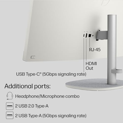 HP 27-inch All-in-One Touchscreen Desktop Computer - Windows 11 Pro & Office 2021 Lifetime License, Intel Ultra 7-155U(up to 4.8Ghz), 64GB DDR5 RAM, 2TB SSD, Adjustable Height, WiFi 6, HD Webcam
