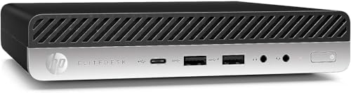 HP EliteDesk 800 G5 High-Performance Mini PC Desktop Computer, 9th Gen Core i5-9500T, 32GB DDR4 RAM, 1TB NVMe SSD, Keyboard & Mouse, WiFi, Bluetooth, Windows 11 Pro (Renewed)