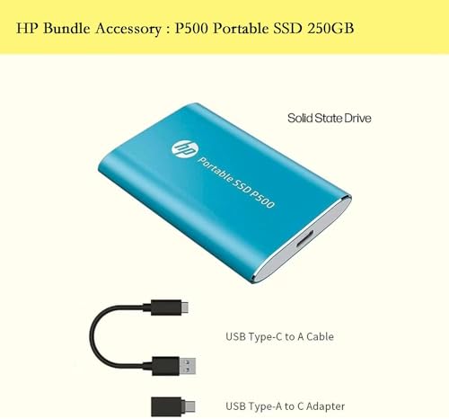 HP 27 inch All-in-One Desktop Computer, FHD IPS Touchscreen, AMD Ryzen 7 5700U Processor, 32GB RAM, 2TB PCIe SSD, Wi-Fi 6, Webcam, HDMI, Wired KB&Mouse, Windows 11 Home, P500 Portable SSD