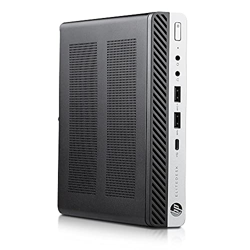 HP EliteDesk 800 G5 High-Performance Mini PC Desktop Computer, 9th Gen Core i5-9500T, 32GB DDR4 RAM, 1TB NVMe SSD, Keyboard & Mouse, WiFi, Bluetooth, Windows 11 Pro (Renewed)