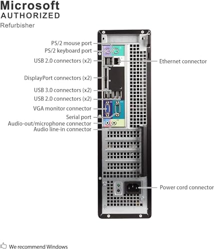 Dell Optiplex 7010 9010 SFF Desktop Computer PC Set, 22" FHD Monitor, Intel core i5 3.40 up to 3.80GHz, 16GB RAM, 256GB SSD, RGB Speakers, RGB Keyboard, Mouse, WiFi, Windows 10 Pro (Renewed)