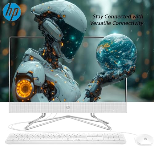 HP All-in-One Desktop Computer | 21.5" FHD 1920 x 1080 Display | 16GB RAM | 768GB Storage | Wired Keyboard & Mouse | Webcam | RJ-45 | Intel Dual-Core Processor | w/WOWPC Bundle | Windows 11 Pro