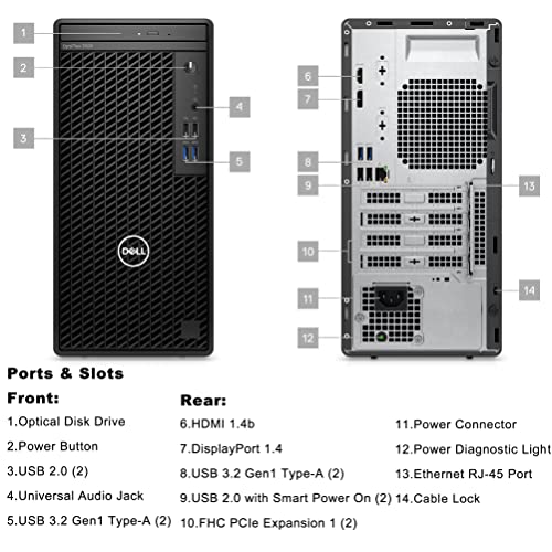 2023 Dell OptiPlex 3000 Full Size Tower Business Desktop, Intel Hexa-Core i5-12500 up to 4.6GHz (Beat i7-11700), 16GB DDR4 RAM, 512GB PCIe SSD, DVDRW, Ethernet, WiFi Adapter, KB& Mouse, Windows 11 Pro