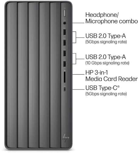 HP Envy High Performance Business Desktop PC (20-Core Intel i7-14700, 64GB RAM, 1TB PCIe SSD, Intel UHD 770, WiFi 6, BT 5.3, Wireless KYB & Mouse, Win11P) w/DKZ USB Port Expander