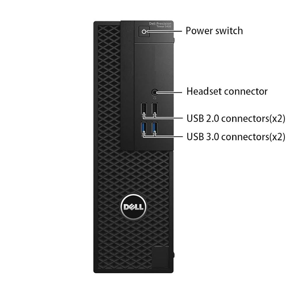 Dell Precision 3420 SFF High Performance Desktop Computer PC, NVIDIA Quadro P1000 4GB, Intel Core i7-7700 Up to 4.2GHz, 32GB DDR4, 512GB SSD, 1TB HDD, Keyboard&Mouse, 4K Support, Win 10 Pro(Renewed)