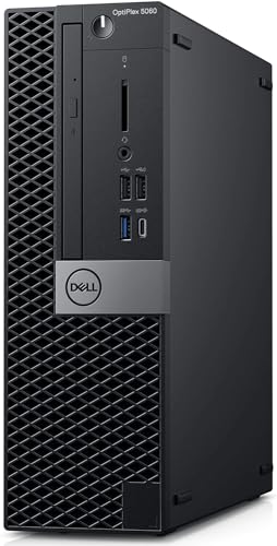 Dell OptiPlex 5060 SFF Bussines Desktop Computers, Intel 6-Core i5-8500 3.10 GHz, 32GB DDR4 Ram, 1TB SSD, Keyboard & Mouse, WiFi, 4K Support, Win 11 Pro, Black (Renewed)