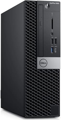 Dell OptiPlex 5060 SFF Bussines Desktop Computers, Intel 6-Core i5-8500 3.10 GHz, 32GB DDR4 Ram, 1TB SSD, Keyboard & Mouse, WiFi, 4K Support, Win 11 Pro, Black (Renewed)