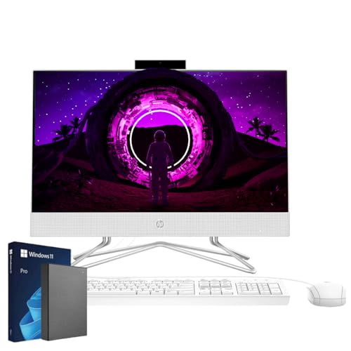 HP 2024 Newest 21.5 inch All-in-One Desktop PC | Windows 11 Pro | Intel Dual-Core Processor | Mouse and Keyboard | FHD Display (32GB RAM | 1TB SSD)