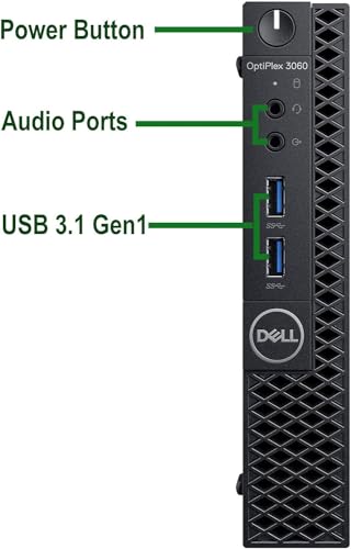 Dell OptiPlex 3060 Micro Form Factor PC Desktop with 23.8" FHD Monitor Bundle,PC Set, Intel Quad Core i5-8500, Up to 4.1GHz, 16GB RAM, 512GB SSD, DP Cable, Keyboard, Mouse, Windows 10Pro (Renewed)