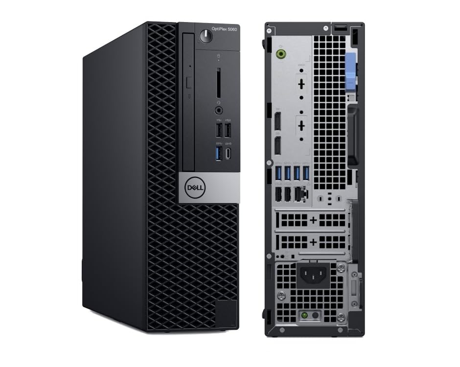 Dell OptiPlex 5060 SFF Bussines Desktop Computers, Intel 6-Core i5-8500 3.10 GHz, 32GB DDR4 Ram, 1TB SSD, Keyboard & Mouse, WiFi, 4K Support, Win 11 Pro, Black (Renewed)
