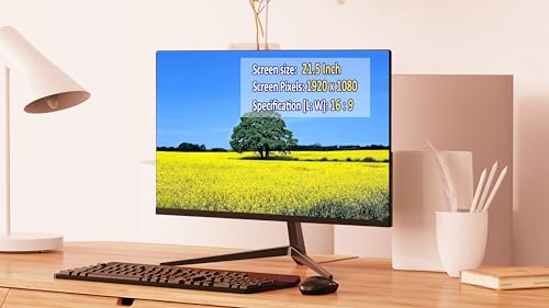 DELL OptiPlex 7050 SFF Desktop Computer, 21.5"" New FHD Monitor Bundle, PC Set, Intel Core i5-6500, 3.2GB-3.6GHz, 16GB RAM, 512GB SSD, DP Cable, Keyboard, Mouse, Windows 10Pro (Renewed), Black