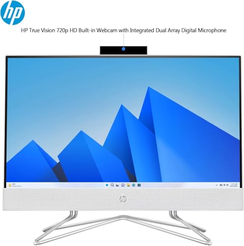HP 2024 Newest 21.5 inch All-in-One Desktop PC | Windows 11 Pro | Intel Dual-Core Processor | Mouse and Keyboard | FHD Display (32GB RAM | 1TB SSD)