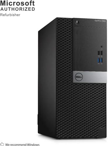 Dell Optiplex 7050 MT Desktop Computer PC i7, 7050 Tower Quad Core i7-7700 4.2GHz, 32GB RAM, 1TB SSD, Wired Keyboard, Win10 pro(Renewed)