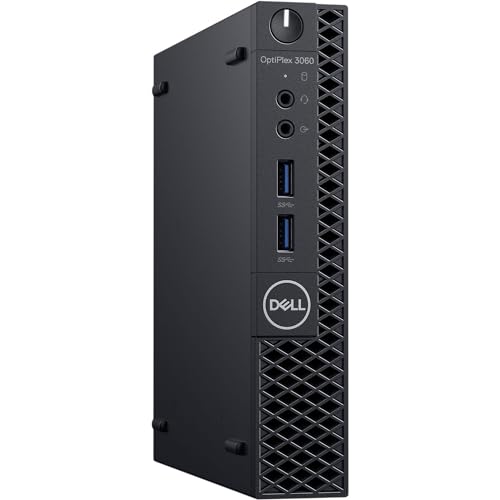 Dell OptiPlex 3060 Micro Form Factor PC Desktop with 23.8" FHD Monitor Bundle,PC Set, Intel Quad Core i5-8500, Up to 4.1GHz, 16GB RAM, 512GB SSD, DP Cable, Keyboard, Mouse, Windows 10Pro (Renewed)