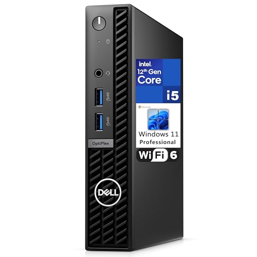 Dell OptiPlex 7000 7010 MFF Micro Form Factor 1.2L Business Desktop Computer, 12th Gen Intel Hexa-Core i5-12500T (Beat i7-11700T), 16GB DDR4 RAM, 512GB PCIe SSD, WiFi 6, Bluetooth, Windows 11 Pro