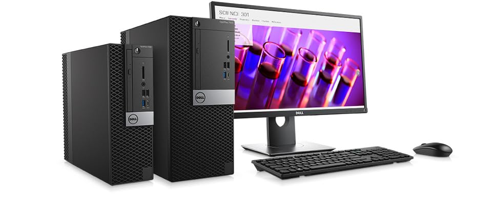 Dell OptiPlex 7050 MT Desktop Computer, Intel Quad Core i7-7700 3.4 GHz, 32GB DDR4 RAM, 1TB SSD, WiFi 6, Bluetooth 5.2, HDMI, Keyboard & Mouse, Windows 10 Pro (Renewed)