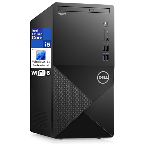 Dell Vostro 3020 3000 Series Tower Business Desktop Computer, 13th Gen Intel 10-Core i5-13400 (Beat i7-12700), 32GB DDR4 RAM, 1TB PCIe SSD, DVDRW, WiFi 6, Bluetooth 5.3, KB and Mouse, Windows 11 Pro