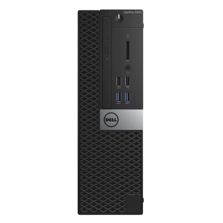 DELL OptiPlex 5040 SFF Desktop PC Computer Inter Core i5-6600 3.3GHz 4-Cores 8GB RAM 256GB SSD, with 23.8" FHD Monitor, Keyboard & Mouse, Wi-Fi, BT, Windows 10 Pro (Renewed)