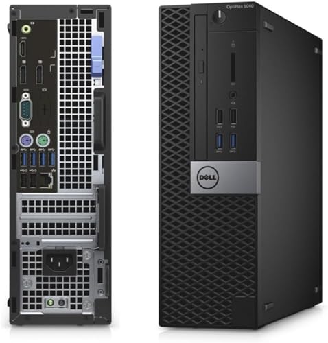 DELL OptiPlex 5040 SFF Desktop Computer 23.8" FHD Monitor PC Set, Inter Core i5-6500 up to 3.6GHz, 8GB RAM 256GB SSD, RGB Speakers, RGB Keyboard, Mouse, WiFi, BT, Windows 10 Pro(Renewed)