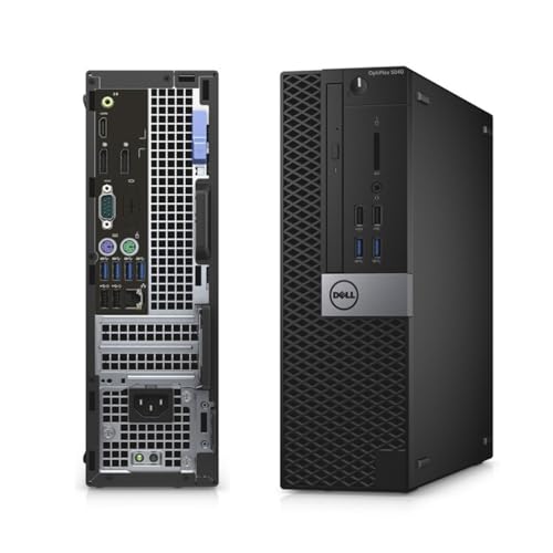 DELL OptiPlex 5040 SFF Desktop PC Computer Inter Core i5-6600 3.3GHz 4-Cores 8GB RAM 256GB SSD, with 23.8" FHD Monitor, Keyboard & Mouse, Wi-Fi, BT, Windows 10 Pro (Renewed)
