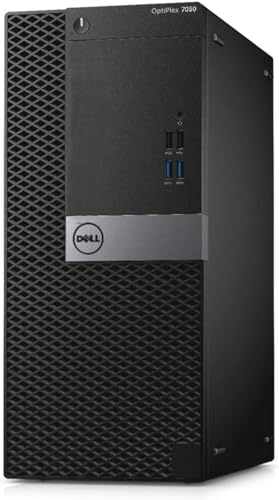 Dell Optiplex 7050 Mini Tower PC Desktop, Intel Core i5-6500 3.2GHz Up to 3.6GHz, 16GB RAM, 256GB SSD, WiFi, Keyboard, Mouse, No DVD, Windows 10 Pro, Black (Renewed)