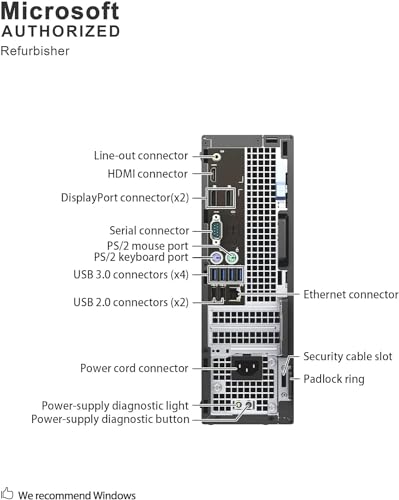 Dell Precision 3420 SFF Small Form Factor Desktop w/ K1200 Graphics Card 4GB, Quad Core i5-6th 3.9GHz, 16GB RAM, 512GB SSD, Wired Keyboard, 4K Support, Win10 pro(Renewed)
