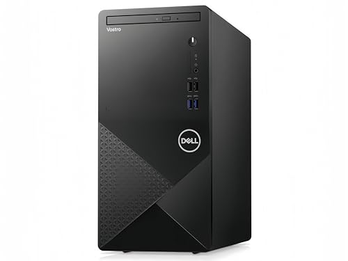 Dell Vostro Business Desktop | 12th Gen Intel Core i3-12100 Processor | Windows 11 Pro | 2-Monitor Supported (HDMI+Display Port) | 16GB RAM | 256GB SSD + 1TB HDD | WiFi | Bluetooth | DVD-RW, Black