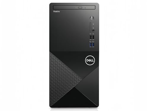 Dell Vostro Business Desktop | 12th Gen Intel Core i3-12100 Processor | Windows 11 Pro | 2-Monitor Supported (HDMI+Display Port) | 16GB RAM | 256GB SSD + 1TB HDD | WiFi | Bluetooth | DVD-RW, Black