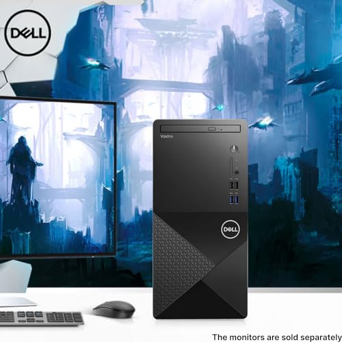 Dell Vostro 3910 Desktop Computer PC| 12th Gen Intel 4-Core Processor Up to 4.3GHz | 32GB RAM | 256GB SSD + 1TB HDD Storage | DisplayPort | HDMI | WiFi 6 | DVD-RW | Windows 11 Pro| Black