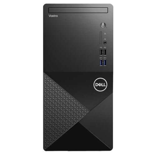 Dell Vostro 3910 Tower Computer, Intel Core i9-12900K, 32GB RAM, 1TB NVMe SSD, AMD Radeon RX 640 4GB Graphics, Mini-Display Port, HDMI, DVD-RW, Wi-Fi, Bluetooth, Windows 11 Pro, Black Desktop