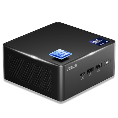 ASUS NUC 14 Pro AI Mini Pc, Ultra 5 125H (14C/18T, Up to 4.5GHz) Mini Computer, 32GB DDR5 Ram & 512GB PCIe 4.0 SSD, Intel Arc Gpu/AI GC/AI Boost/AI Ready/Type C 3.2/BT5.3/WiFi 6E/8K/HDR/Windows 11 Pro