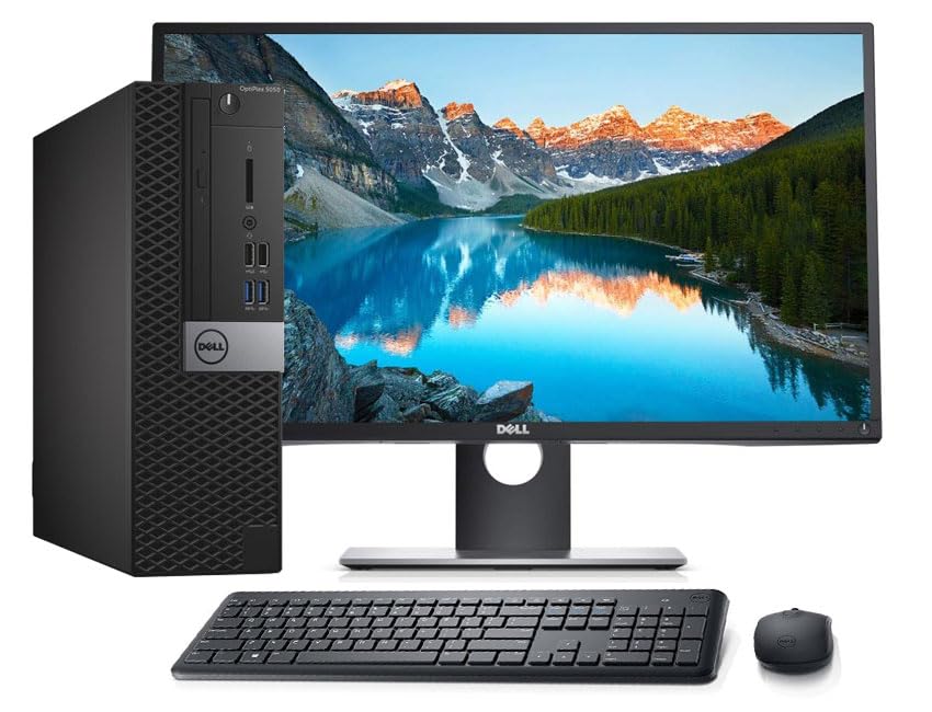 Dell OptiPlex 5050 SFF Desktop PC Computer with 21.5in FHD Monitor, Intel 6th Core i5-6600, 16GB RAM, 256GB SSD, USB Keyboard & Mouse, BT, Wi-Fi, Windows 10 Pro (Renewed)
