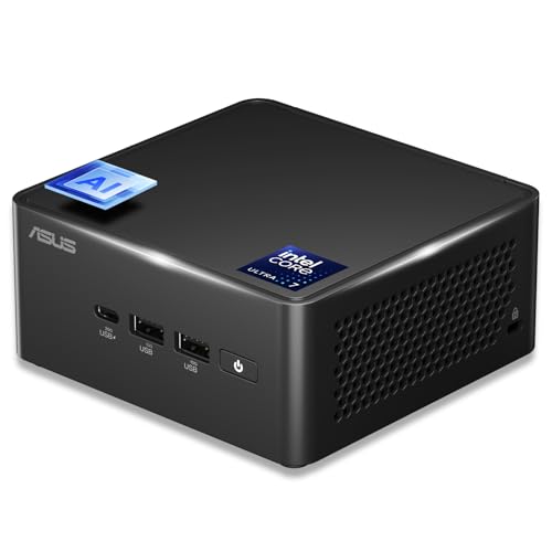 ASUS NUC 14 Pro AI Mini Pc, Ultra 7 155H (16C/22T, Up to 4.8GHz) Mini Desktop, 32GB DDR5 RAM 1TB PCIe 4 SSD Mini Computer, Intel Arc Gpu/AI GC/AI Boost/AI Ready/Type C 3.2/8K/HDR/My ASUS/BT5.3/WiFi 6E