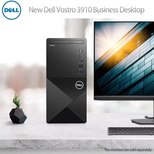 Dell Vostro 3910 Business PC Desktop Computer, 12th Gen Intel Core i5-12400 Processor, 16GB DDR4 Memory, 1TB PCIe SSD, DisplayPort, HDMI, WiFi 6, DVD-RW, Windows 11 Pro, Black