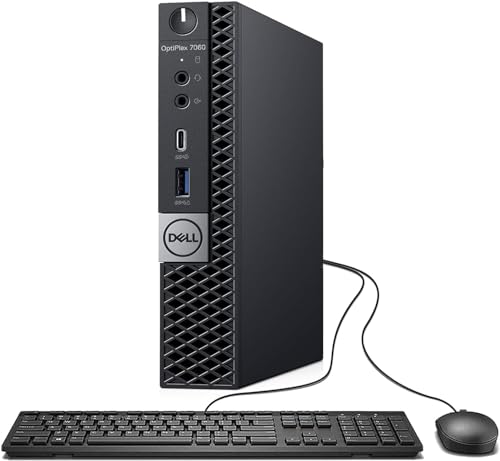 Dell Optiplex 7060 Mini Desktop PC Intel Core i5-8500T 16GB RAM DDR4 512GB SSD, WiFi, Mouse & Keyboard, Windows 11 (Renewed)