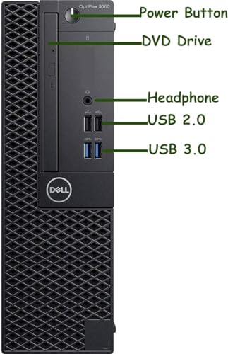 Dell OptiPlex 3060 SFF Desktop Computer PC, Quad Core i5-8500 3.0GHz up to 4.1GHz, 16GB RAM, 512GB SSD, RGB Keyboard, Mouse, DP, HDMI, Windows 10 Pro (Renewed)