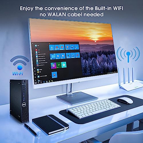 Dell OptiPlex 3050 Micro Mini PC Desktop Computer w/ 24" 1080p Monitor & Speakers, Core i5-6500T, 16GB RAM, 256GB SSD, USB Keyboard & Mouse, BT, WiFi Windows 10 Pro (Renewed)