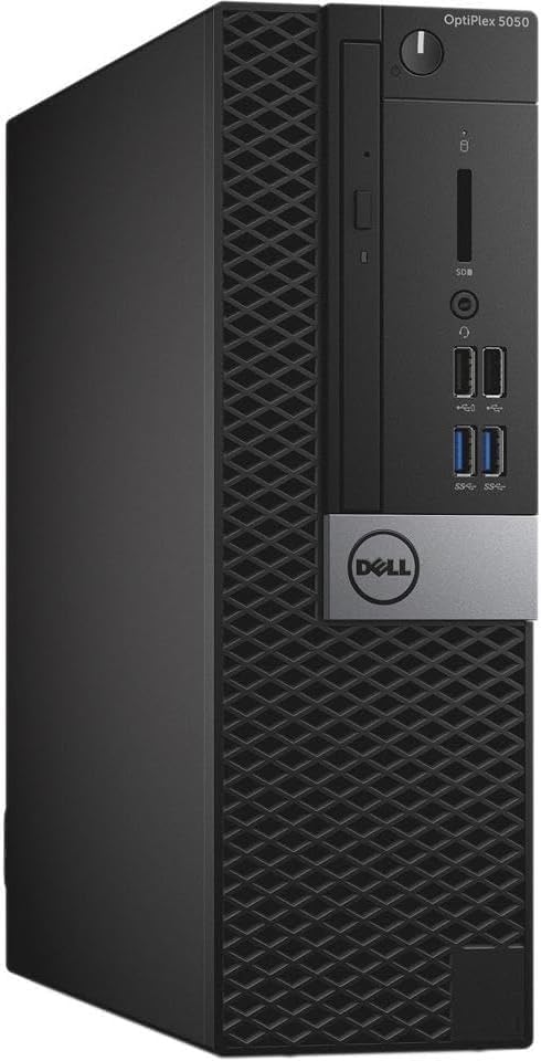 Dell OptiPlex 5050 SFF Desktop Computer, Core i7-7700 3.6 GHz, 16 GB RAM, 512 GB SSD, Keyboard & Mouse, Wi-Fi, Bluetooth, Windows 10 Pro 64, Black (Renewed)