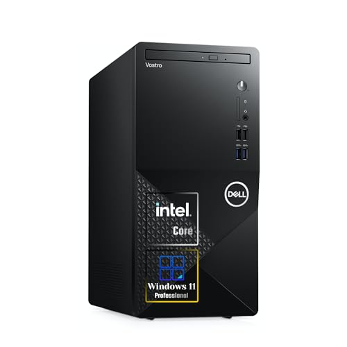 Dell Vostro 3910 Desktop Computer PC| 12th Gen Intel 4-Core Processor Up to 4.3GHz | 32GB RAM | 2TB SSD Storage | DisplayPort | HDMI | WiFi 6 | DVD-RW | Windows 11 Pro| Black