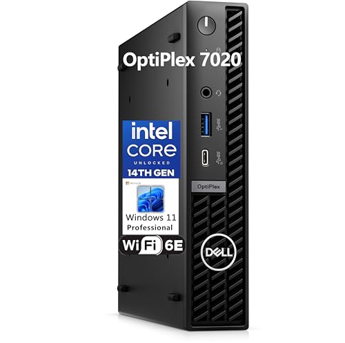 Dell OptiPlex 7020 MFF Business Desktop Computer, 7000 Micro Form Factor Mini PC, 14th Gen Intel 14-Core i5-14500T (Beat i7-13700T), 32GB DDR5 RAM, 2TB PCIe SSD, WiFi 6E, Bluetooth, Windows 11 Pro