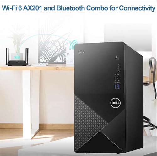 Dell Vostro 3910 Desktop, 12th Gen Intel Core i3, Wi-Fi 6, UHD Graphics 730, Bluetooth, HDMI (32GB RAM, 512GB SSD + 1TB HDD)