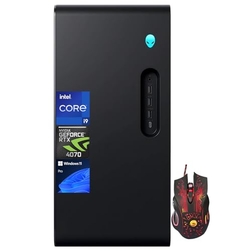 Dell Alienware Aurora R16 Gaming Desktop, i9-13900F(24-core, up to 5.6GHz), NVIDIA GeForce RTX 4070 GPU, 64GB DDR5, 2TB SSD, 2TB HDD, Wi-Fi 6E, USB-A&C, Bluetooth, Windows 11 Pro, with Gaming Mouse