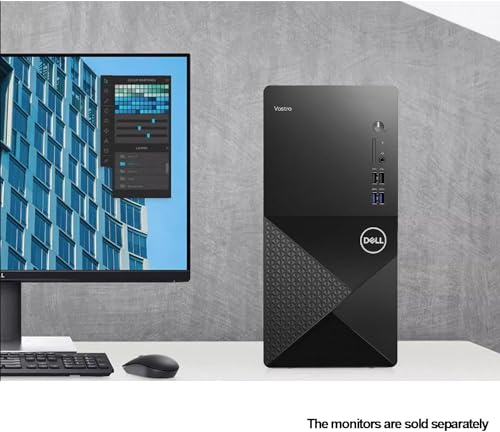 Dell Vostro 3910 Desktop, 12th Gen Intel Core i3, Wi-Fi 6, UHD Graphics 730, Bluetooth, HDMI (32GB RAM, 512GB SSD + 1TB HDD)