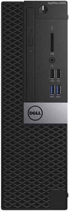 Dell OptiPlex 5050 SFF Desktop Computer, Core i7-7700 3.6 GHz, 16 GB RAM, 512 GB SSD, Keyboard & Mouse, Wi-Fi, Bluetooth, Windows 10 Pro 64, Black (Renewed)