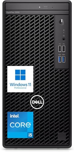 DELL Optiplex 3000 Tower Business Desktop Computer | 12th Gen Intel Core i5-12500 Processor | 64GB RAM | 1TB SSD | WiFi | DVD-RW | HDMI | Display Port(Support 4K) | Windows 11 Pro