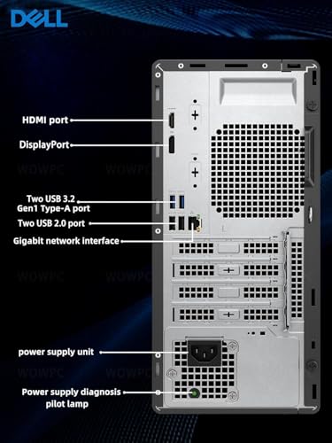 Dell NEWEST Optiplex 3000 Business/Home Use Tower Desktop | Windows 11 Pro | HDMI+DP | WiFi | Bluetooth | DVD-RW (12th Gen Intel Core i9-12900, 64GB RAM | 1TB SSD + 1TB HDD)